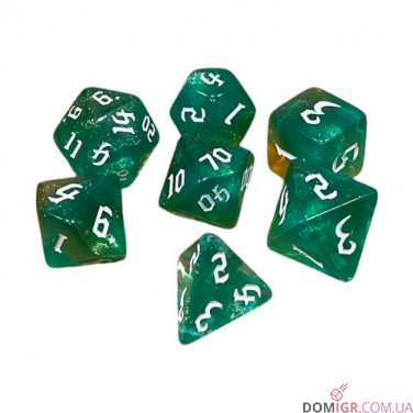 Набор кубиков - Double Color Glitter 7 Dice Set (в ассортименте)